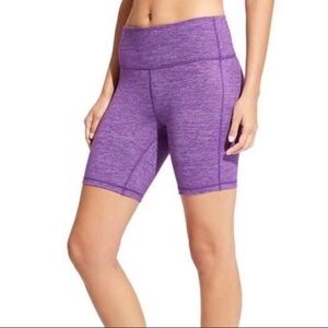 ATHLETA High Rise Quest Chaturanga Purple Shorts M